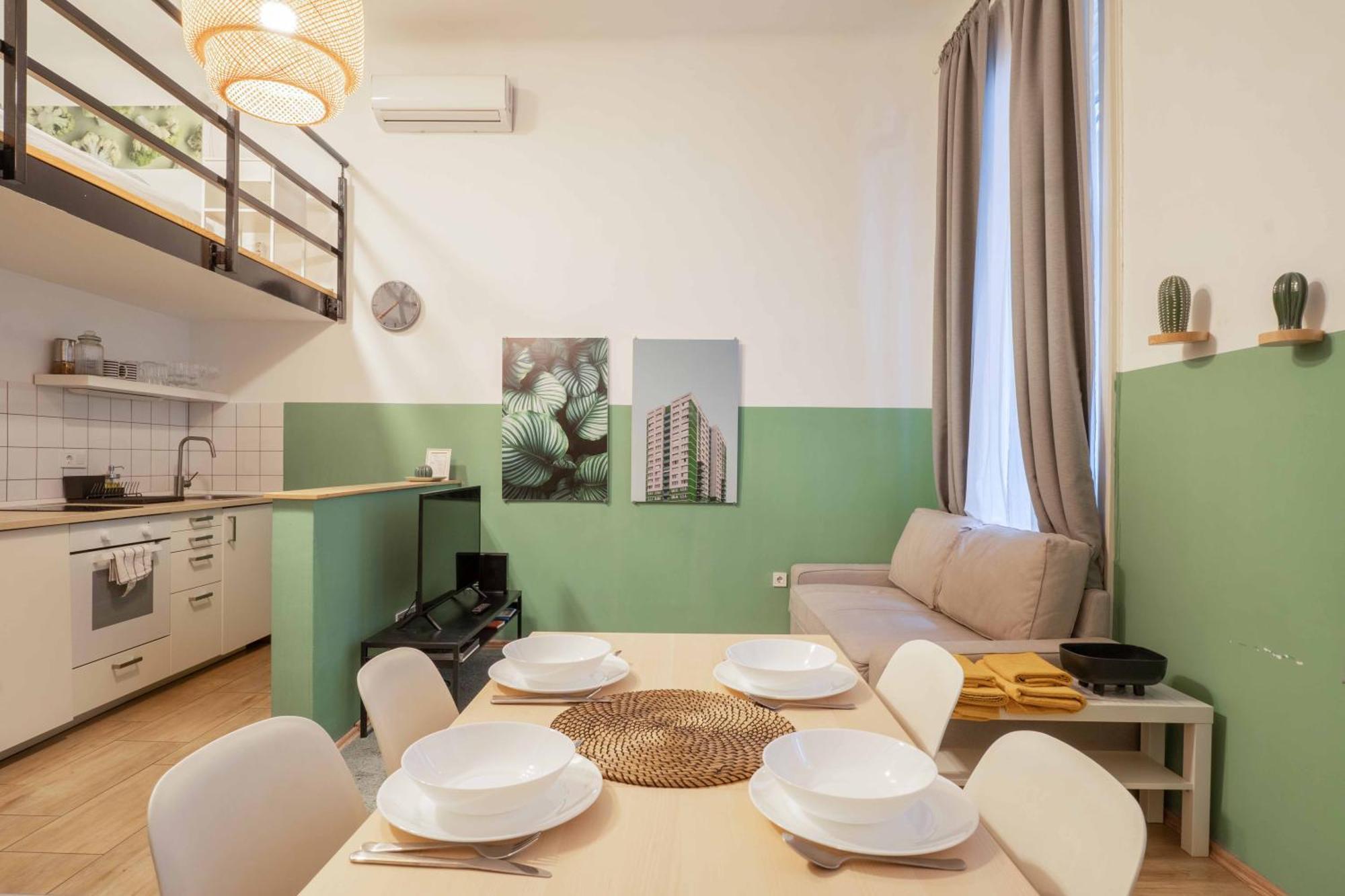 Cosy Studio In Terezvaros W41 Green Budapest Eksteriør billede