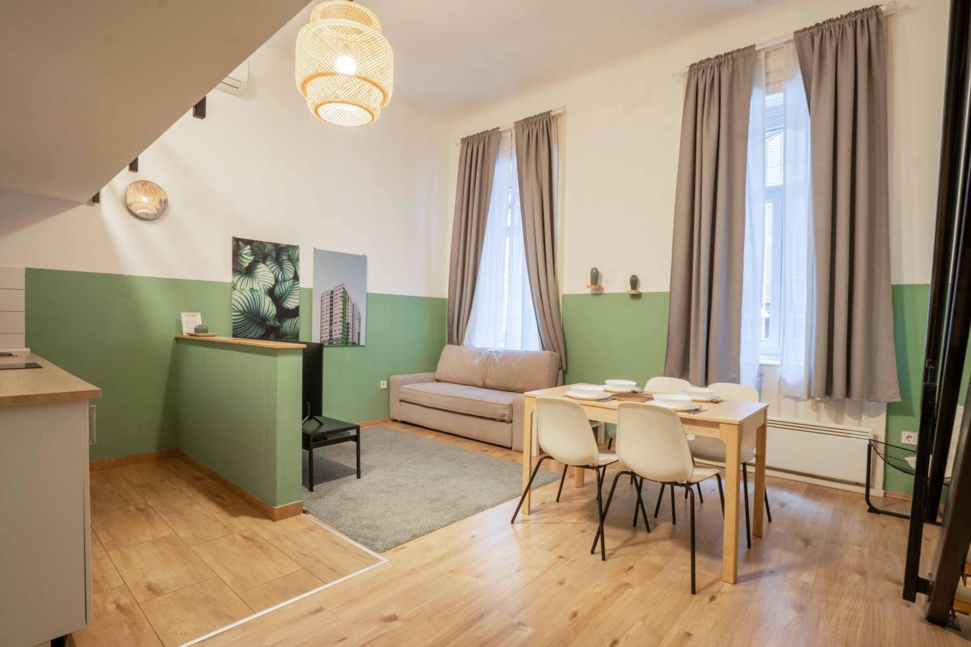 Cosy Studio In Terezvaros W41 Green Budapest Eksteriør billede